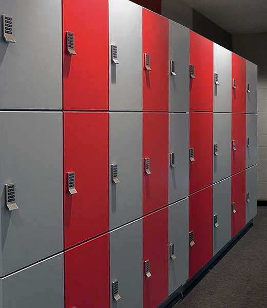 athletic training personal storage lockers