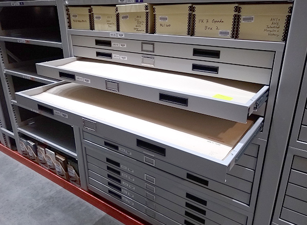 flat file archive shelving solutions
