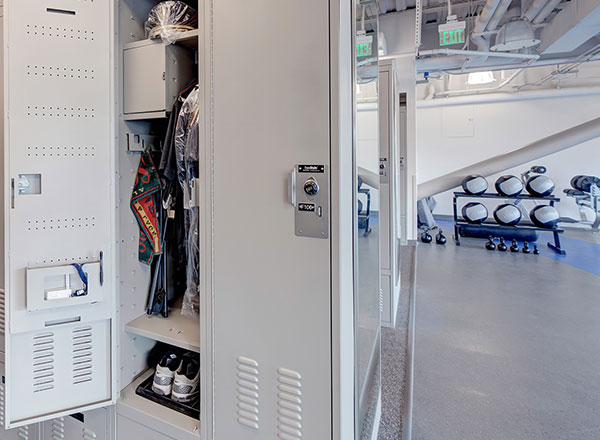 police officer gym lockers