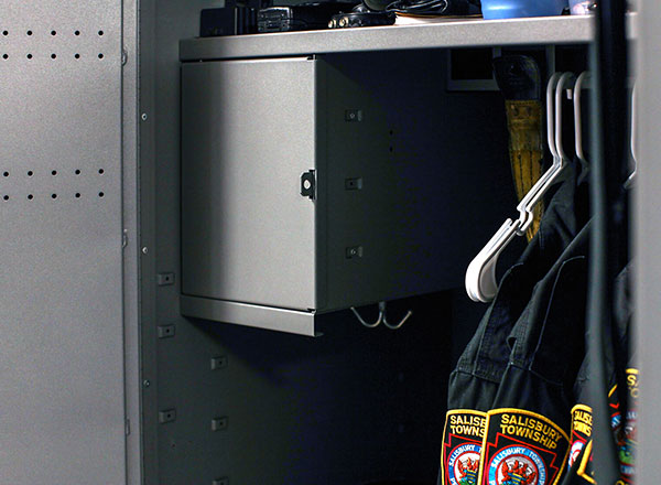 police lockers interior secure